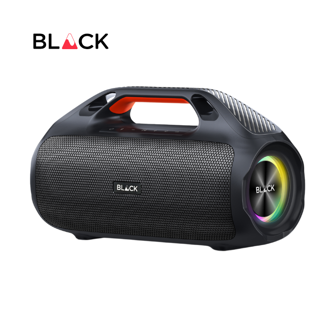 BLACK BassBlast Wireless Bluetooth Speaker, 100W, EX BASS, Up to 9H Playtime, 1 Yr Warranty BLACK BassBlast Wireless Bluetooth Speaker, 100W, EX BASS, Up to 9H Playtime, 1 Yr Warranty